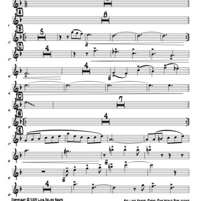Ebano Latin jazz printed sheet music www.3-2music.com composer and arranger Luis Felipe Basto big band 4-4-5 instrumentation