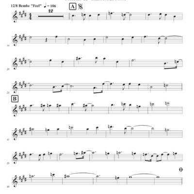 Ericka (Download) Latin jazz printed combo sheet music www.3-2music.com composer and arranger Marlon Simon combo (sextet) CD Rumba A La Patato