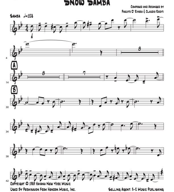 Snow Samba V.1 – Trumpet 1 (Download)