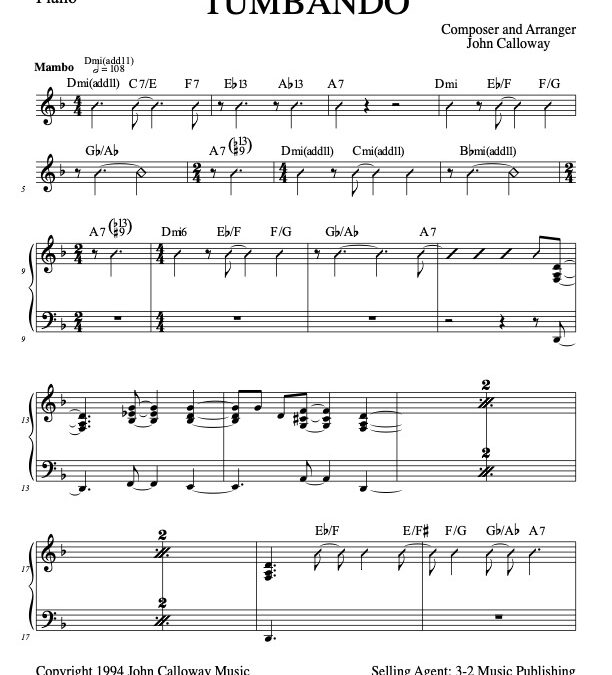 Tumbando – Piano (Download)