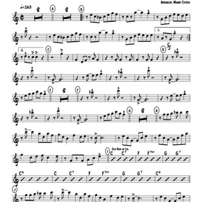 2-3 Son bari sax (Download) Latin jazz printed sheet music www.3-2music.com composer and arranger Manny Cepeda little big band instrumentation