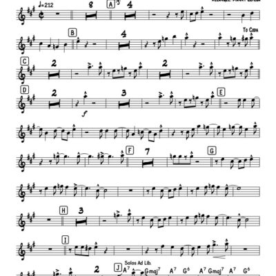 A Puerto Rico trumpet 1 part (Download) Latin jazz printed sheet music www.3-2music.com composer Manny Cepeda little big band instrumentation