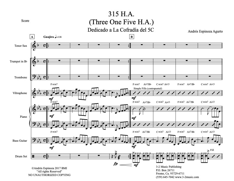 315 HA – Score (Download)