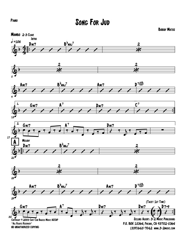 SONG OF TIME Sheet Music Download