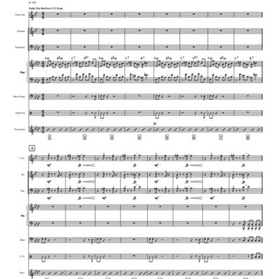 She's Dirty As a Boy score (Download) Latin jazz printed sheet music www.3-2music.com composer and arranger Chris Washburne combo (septet) instrumentation