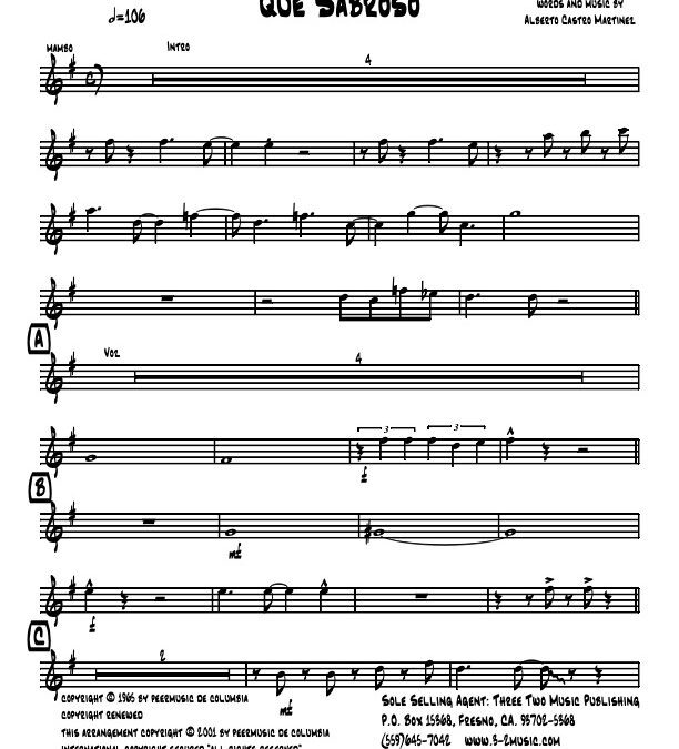 Que Sabroso – Trumpet 2 (Download)