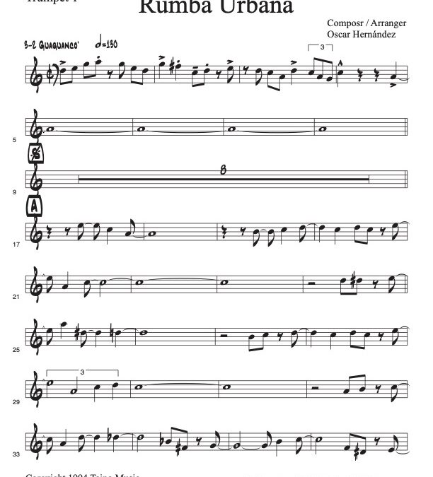 Rumba Urbana V.2 – Trumpet 1 (Download)