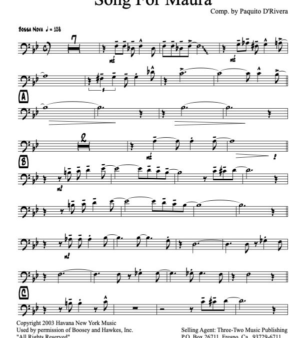 Song For Maura V.1 – Trombone 3 (Download)