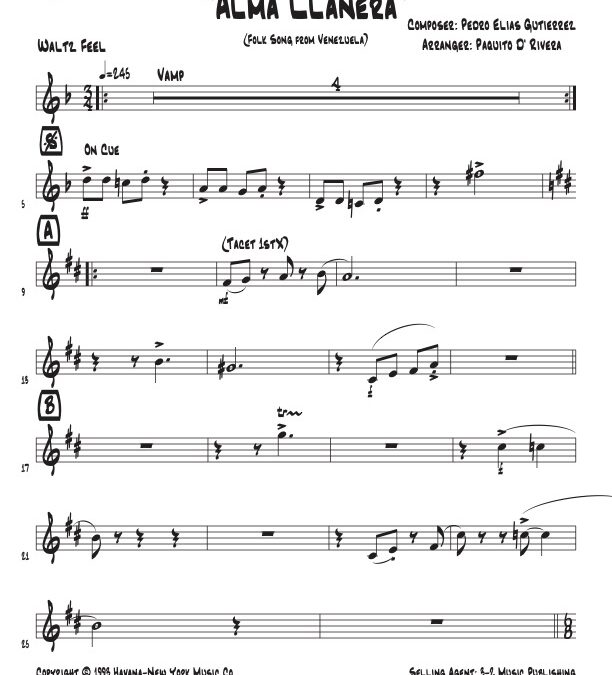 Alma Llanera – Trumpet 3 (Download)