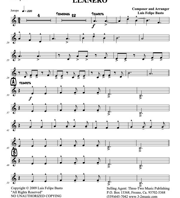 Llanero – Trumpet 4 (Download)