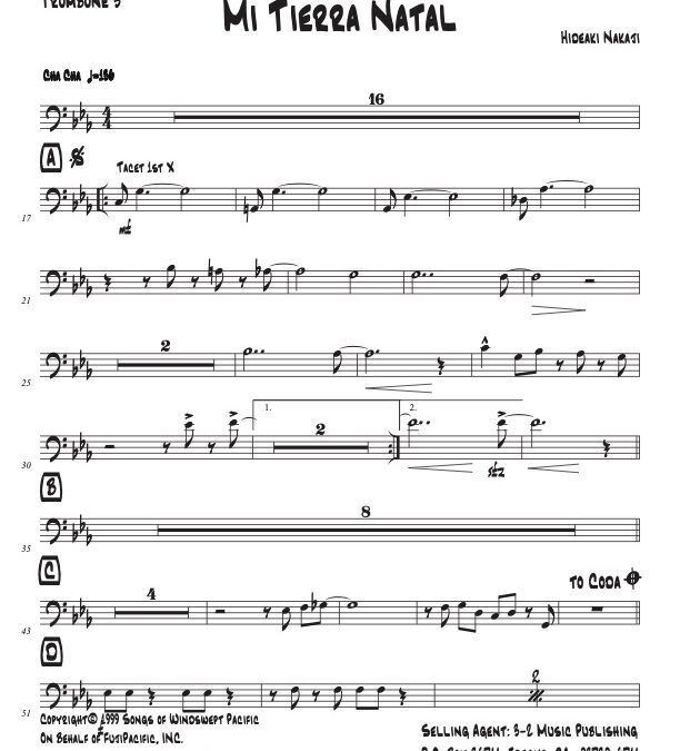 Mi Tierra Natal – Trombone 3 (Download)