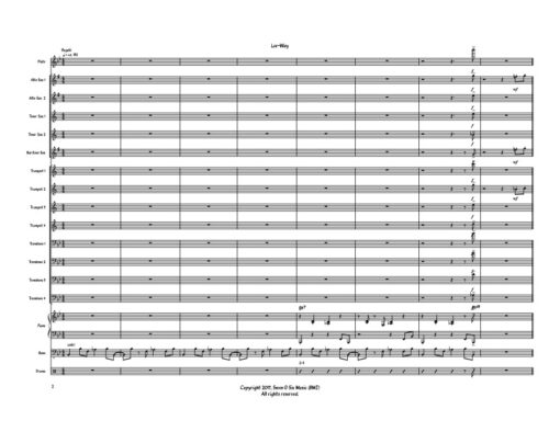 Lee-Way score (Download) Latin jazz printed sheet music composer and arranger Rick Faulkner big band 4-4-5 instrumentation bugalú rhythm