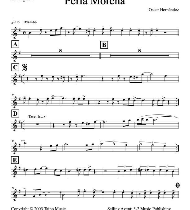 Perla Morena V.1 – Trumpet 2 (Download)