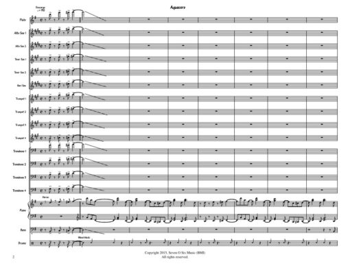 Aguacero score (Download) Latin jazz printed sheet music composer and arranger Rick Faulkner big band 4-4-5 instrumentation CD The Bronx Connection