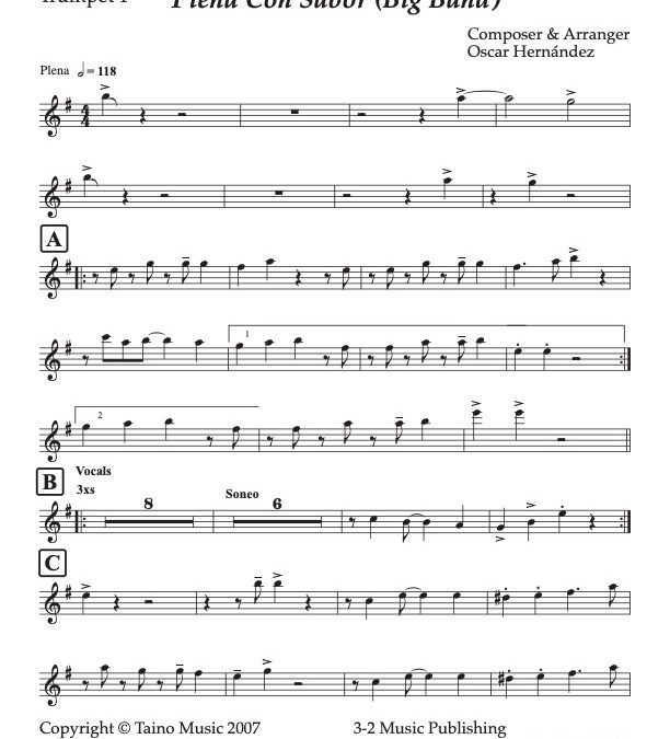 Plena Con Sabor V.2 – Trumpet 1 (Download)