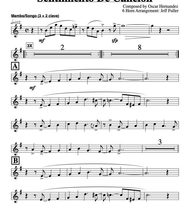 Sentimiento de Canción V.1 – Trumpet 2 (Download)
